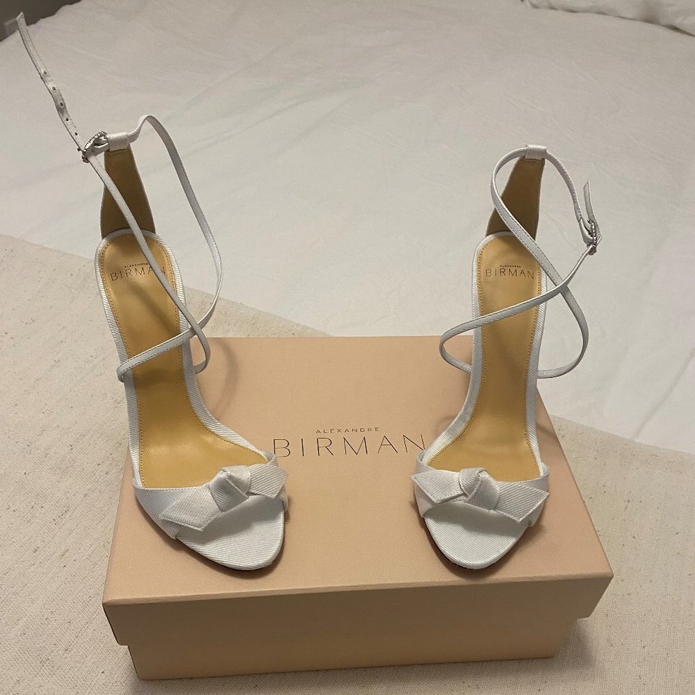Alexandre Birman's Clarita Sandals (Size 38.5, White, Never worn)